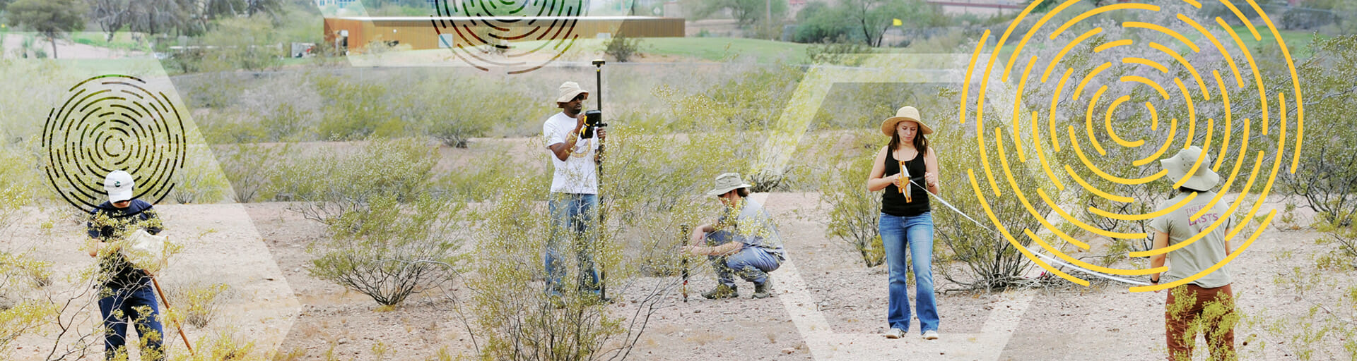researchers in the desert